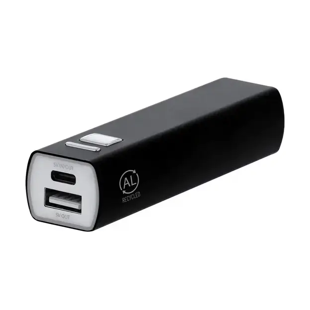 Power Bank Serdinam - schwarz, Farbe: schwarz personalisierte Geschenke , 2 image
