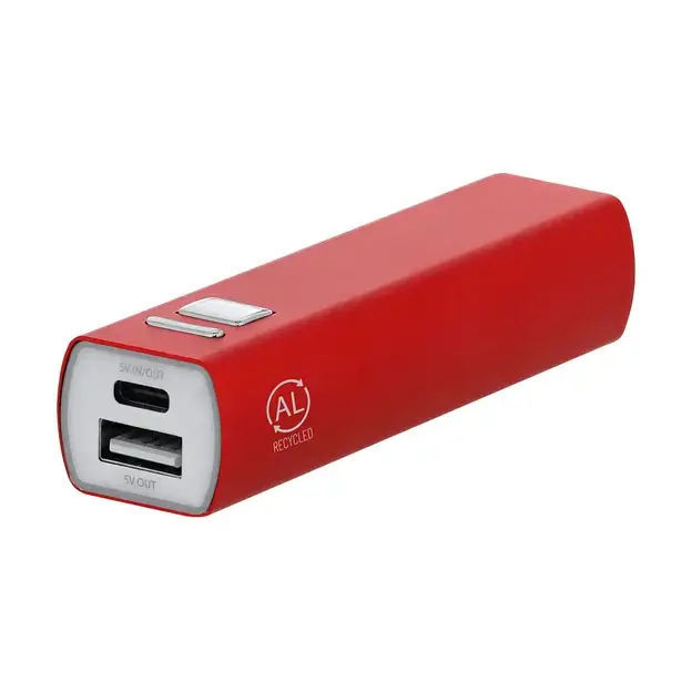 Power Bank Serdinam - rot, Farbe: rot personalisierte Geschenke , 2 image