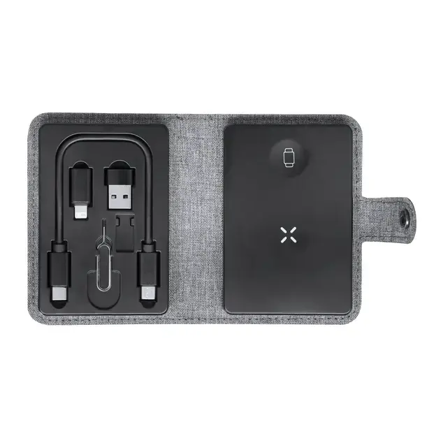 Ladegerät Zakary - grau, Farbe: grau personalisierte Geschenke , 4 image