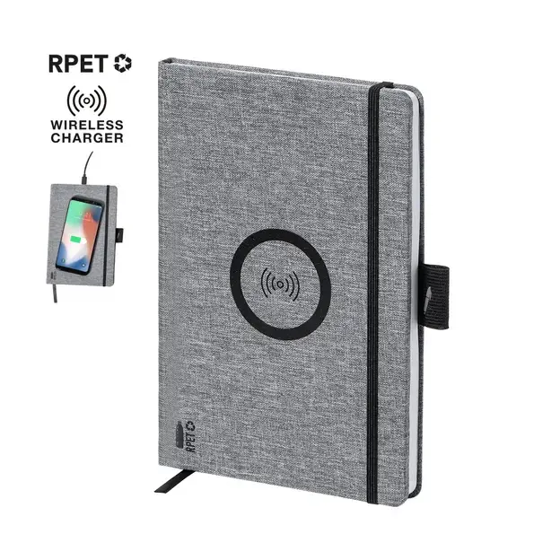 Ladegerät Notizblock Bein - grau, Farbe: grau personalisierte Geschenke , 7 image