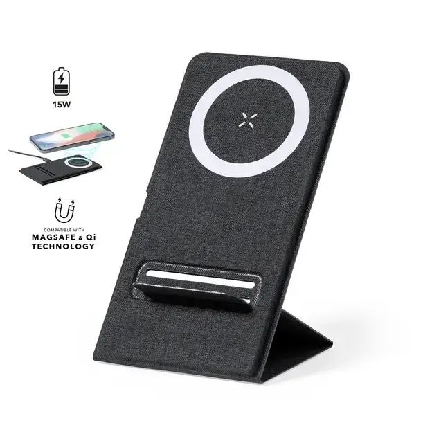 Ladegerät Sterling - schwarz, Farbe: schwarz personalisierte Geschenke , 7 image