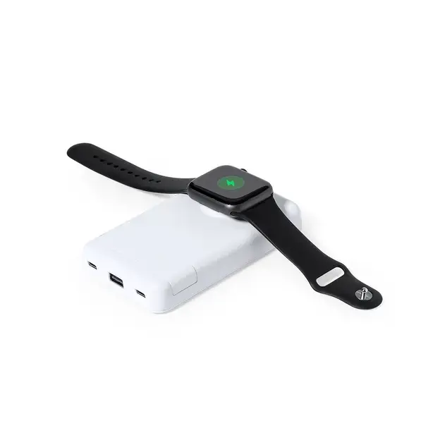 Power Bank Barry - weiß, Farbe: weiß personalisierte Geschenke , 5 image