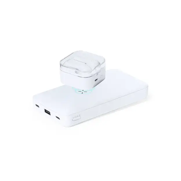 Power Bank Barry - weiß, Farbe: weiß personalisierte Geschenke , 9 image