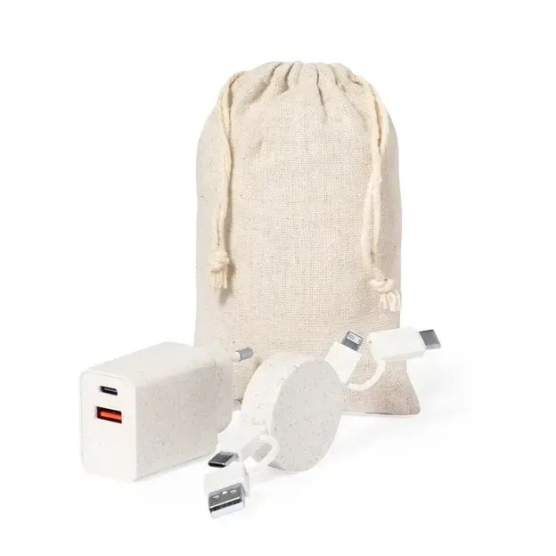 Ladegerät Set Pylot - naturfarben, Farbe: naturfarben personalisierte Geschenke , 4 image