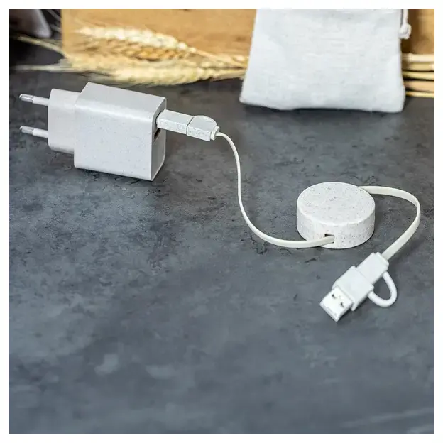 Ladegerät Set Pylot - naturfarben, Farbe: naturfarben personalisierte Geschenke , 7 image