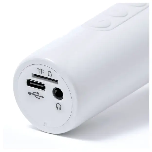 Lautsprecher Mikrofon Sinfonyx - weiß, Farbe: weiß personalisierte Geschenke , 4 image