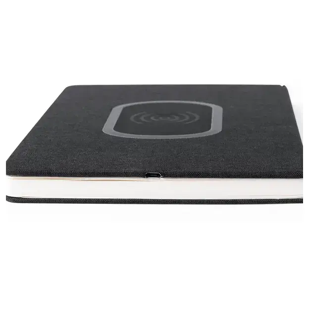 Ladegerät Notizblock Kevant - schwarz, Farbe: schwarz personalisierte Geschenke , 2 image