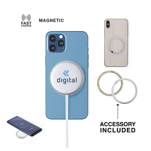 Ladegerät Makensy - silber, Farbe: silber personalisierte Geschenke , 5 image