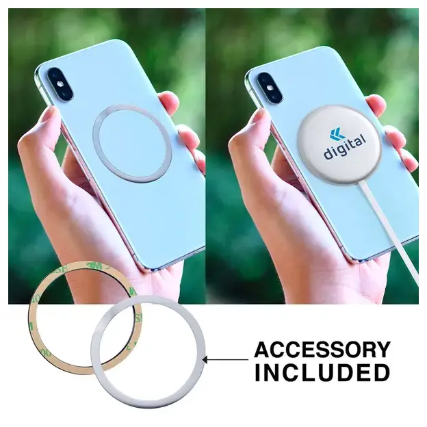 Ladegerät Makensy - silber, Farbe: silber personalisierte Geschenke , 6 image