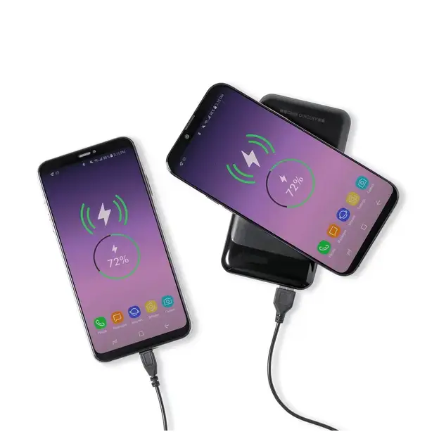 Power Bank Baliok - schwarz, Farbe: schwarz personalisierte Geschenke , 6 image