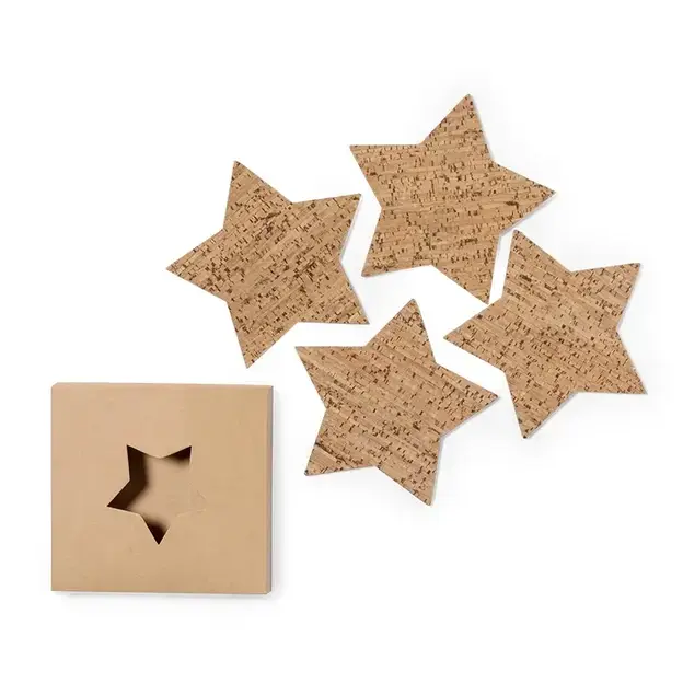 Cork coaster set Danop